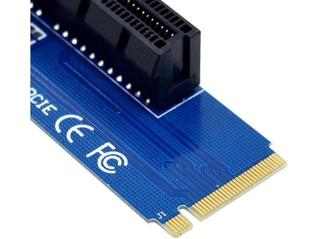 Alt view image 2 of 5 - New NGFF M2 M.2 to PCI-E 4x 1x Slot Riser Card Adapter Male To Female PCIE Multi