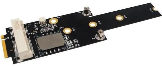 Alt view image 3 of 5 - PCI-E to M.2 NGFF Adapter M Key Converter Card Modulewith SIM Card Slot for Comp
