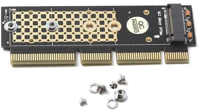 Alt view image 2 of 5 - PCI-E NGFF M.2 NVMe SSD to PCI-E 3.0 16x M Key Port Adapter HDD Extender Expansi