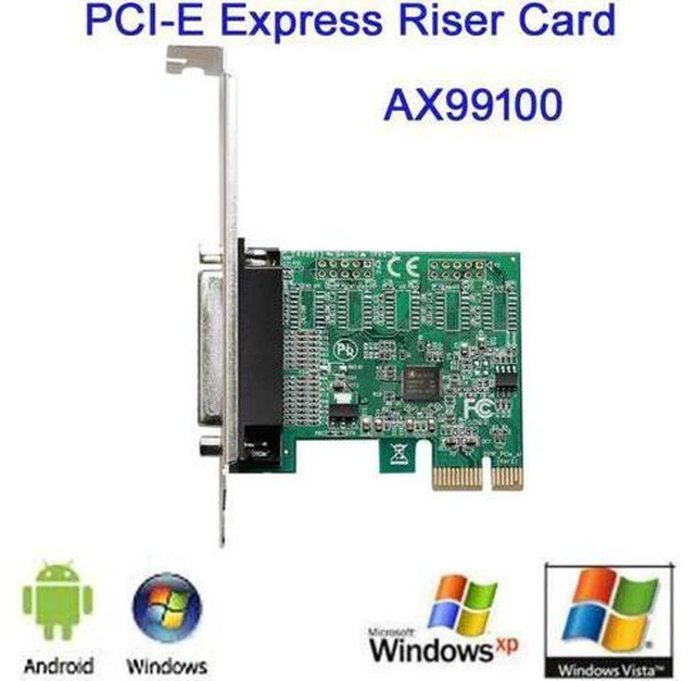 Main image of New High Quality Parallel Port DB25 25Pin pcie riser Card LPT Printer to PCI-E E