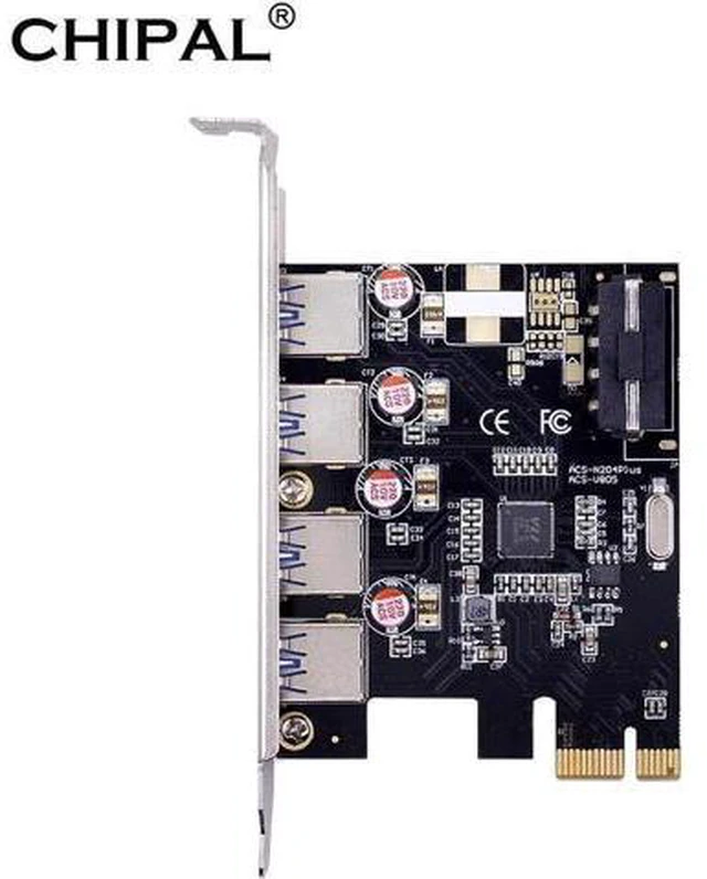 Main image of 4 port USB 3.0 PCI-e Expansion Card PCI express PCIe USB 3.0 hub adapter 4-port