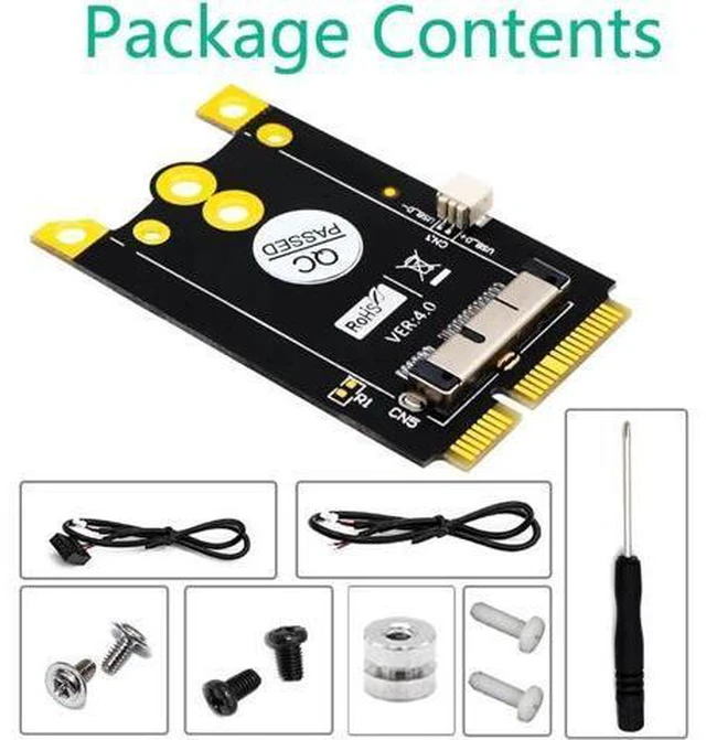 Alt view image 4 of 5 - PCI-E Adapter Module mPCI-e to 12+6 Pin WiFi WLAN Wireless Converter