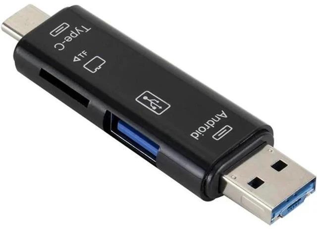 Main image of 5 in 1 USB 3.0 Type C / USB / Micro USB TF Memory Card Reader OTG Adapter Connec