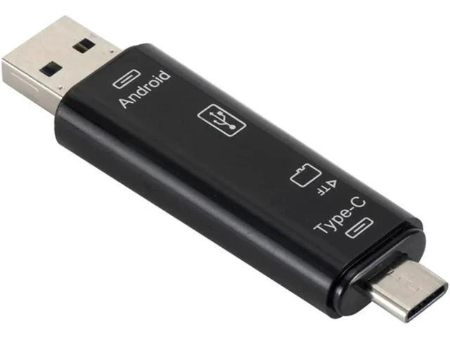 Alt view image 4 of 5 - 5 in 1 USB 3.0 Type C / USB / Micro USB TF Memory Card Reader OTG Adapter Connec