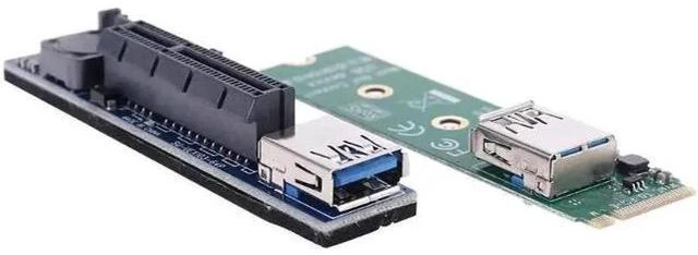 Alt view image 5 of 5 - NVME M.2 to PCI-E X4 Card Extension Port Adapter Expansion Card Graphics Cards P