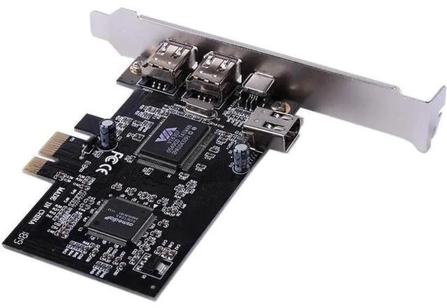 Main image of 3 Ports 1394A Expansion Card PCI-E 1X to IEEE 1394 DV Video Adapter 1x 4Pin 2x 6
