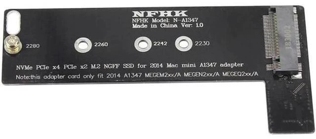 Main image of NVMe M2 SSD Converter Card to for Apply Mac Mini 2014 A1347 MEGEN2 MEGEQ2 Adapte