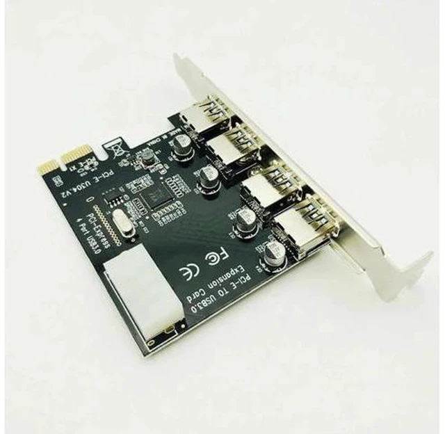 Alt view image 4 of 5 - 1 Set Professional 4 Port PCI-E To USB 3.0 HUB PCI Express Expansion Card Adapte