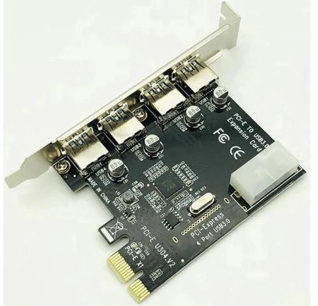 Alt view image 5 of 5 - 1 Set Professional 4 Port PCI-E To USB 3.0 HUB PCI Express Expansion Card Adapte