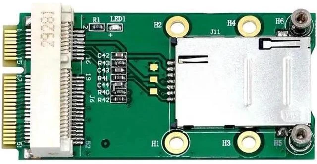 Main image of PCI-E Adapter with SIM Card Slot for 3G/4G WWAN HSPA MODEM LTE Card GPS Card for
