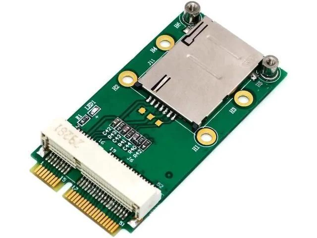 Alt view image 2 of 5 - PCI-E Adapter with SIM Card Slot for 3G/4G WWAN HSPA MODEM LTE Card GPS Card for