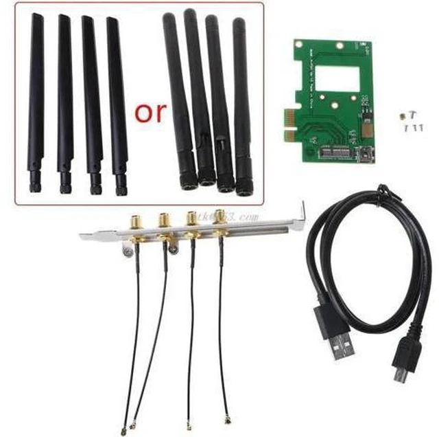 Main image of to PCI-e 1X Adapter Card Converter for Desktop Computer Wireless Module WiFi Net