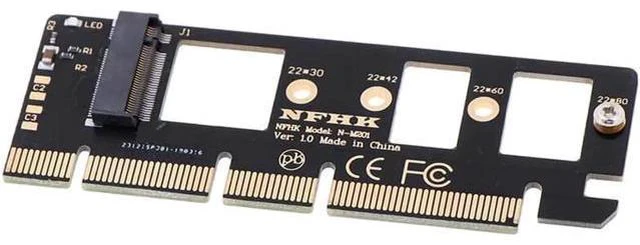Alt view image 5 of 5 - 1*NVMe M.2 NGFF SSD to PCI-E PCI express 3.0 16x x4 adapter riser card converte