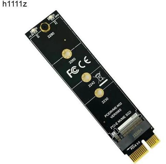 Main image of NVMe SSD PCI-E Adapter PCI Express 3.0 x1 M Key Connector High Speed Expansion C