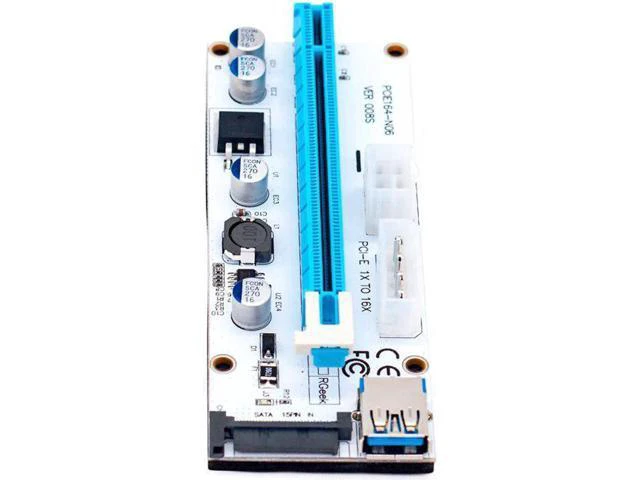 Alt view image 2 of 5 - Super stable PCI-E PCI E Express 1x to 16x graphics Card Riser Extender Adapter
