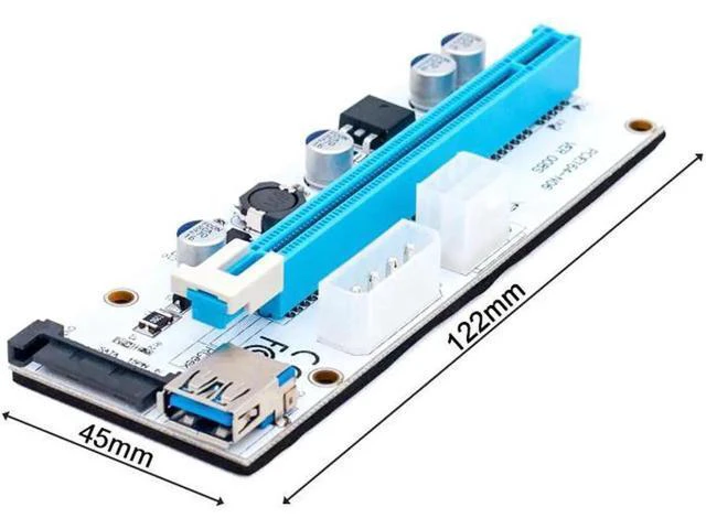 Alt view image 5 of 5 - Super stable PCI-E PCI E Express 1x to 16x graphics Card Riser Extender Adapter
