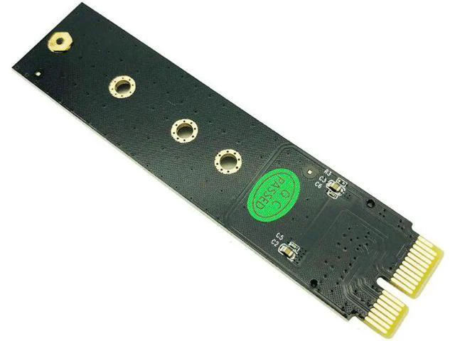 Alt view image 3 of 5 - NVMe SSD PCI-E Adapter PCI Express 3.0 x1 M Key Connector High Speed Expansion C