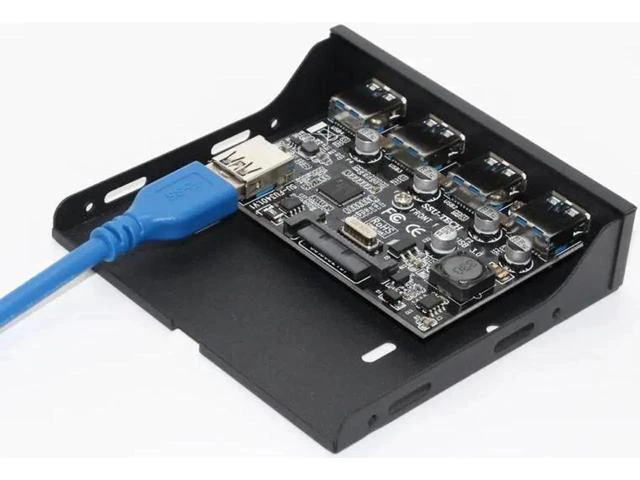 Alt view image 5 of 5 - to USB 3.0 PC Front Panel USB Expansion Card PCIE USB Adapter 3.5" Floppy USB3.0