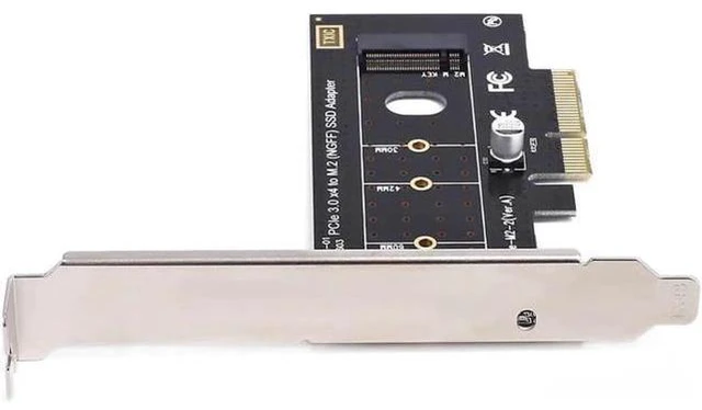 Alt view image 4 of 5 - M.2 NVME SSD to PCI Express PCIe 3.0 X4 Host Controller Expansion Card M-Key SSD