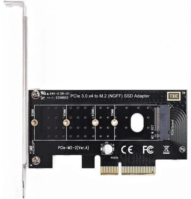 Alt view image 5 of 5 - M.2 NVME SSD to PCI Express PCIe 3.0 X4 Host Controller Expansion Card M-Key SSD
