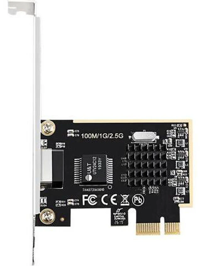 Alt view image 3 of 6 - DIEWU 2.5G Network Adapter PCIe1X 2.5G lan Card with Realtek8125