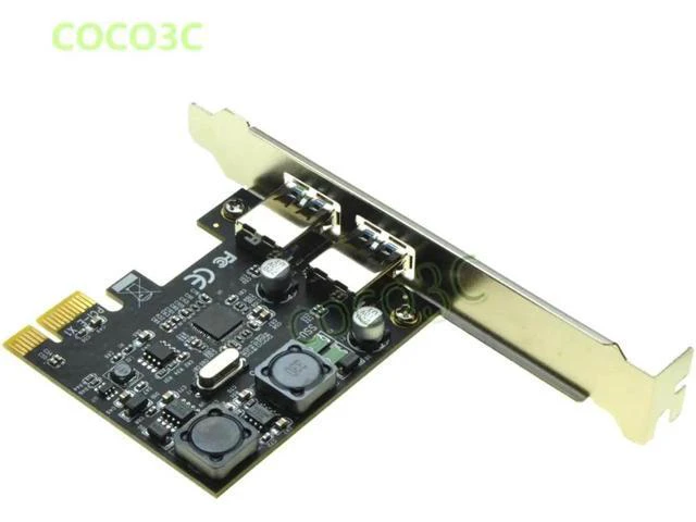 Alt view image 2 of 5 - NEC720202 Superspeed 5Gbps 2 ports USB 3.0 PCI-e Controller Card PCI Express to
