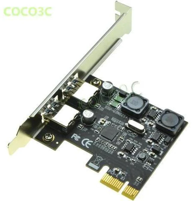 Alt view image 4 of 5 - NEC720202 Superspeed 5Gbps 2 ports USB 3.0 PCI-e Controller Card PCI Express to