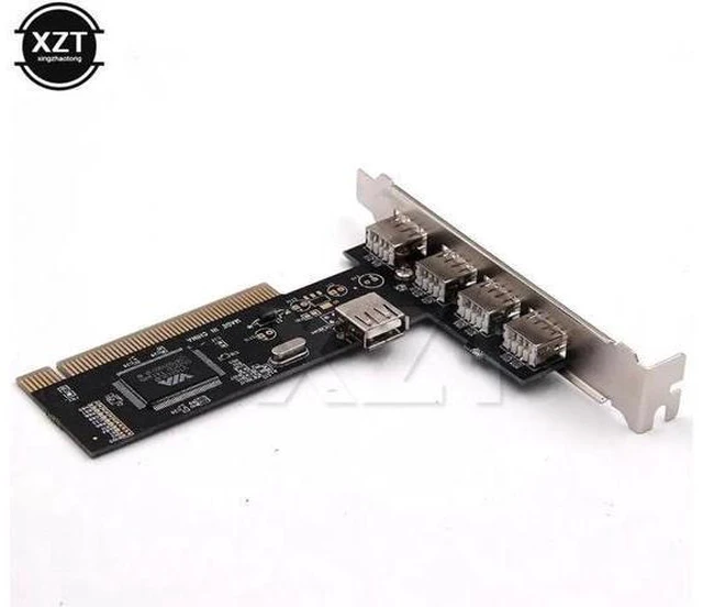 Alt view image 3 of 5 - Arrival USB 2.0 4 Port 480Mbps High Speed VIA HUB PCI Controller Card Adapter PC
