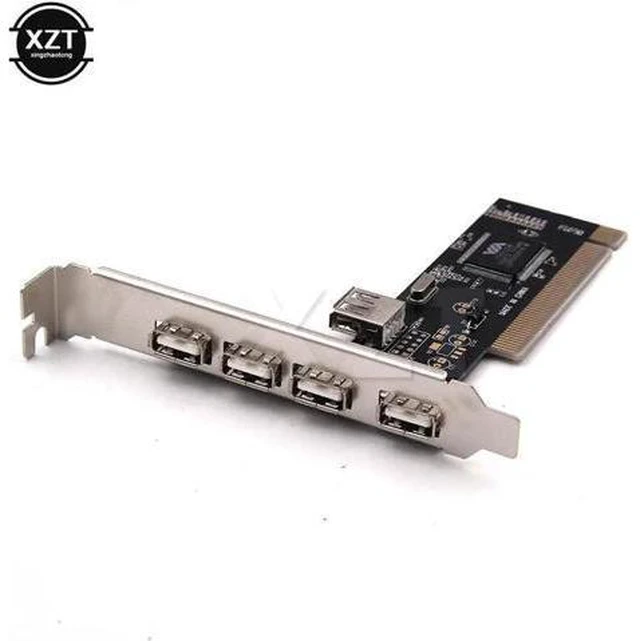 Alt view image 2 of 5 - Arrival USB 2.0 4 Port 480Mbps High Speed VIA HUB PCI Controller Card Adapter PC