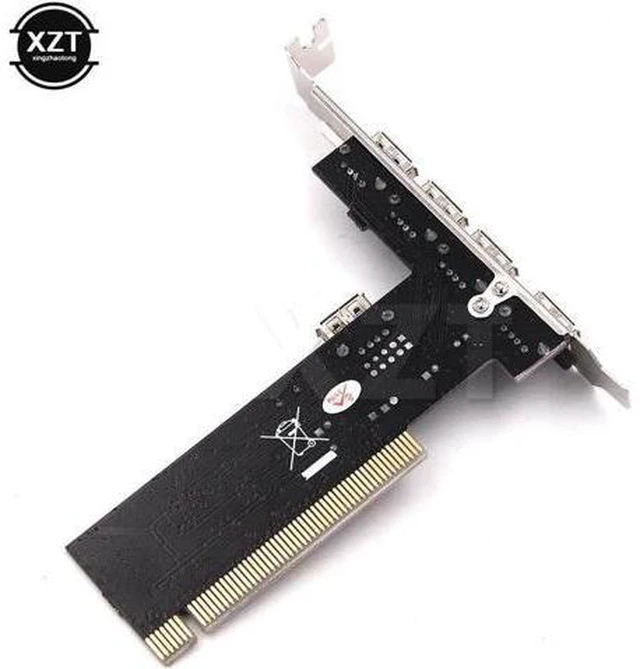 Alt view image 5 of 5 - Arrival USB 2.0 4 Port 480Mbps High Speed VIA HUB PCI Controller Card Adapter PC