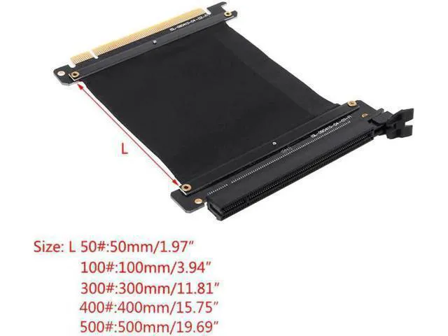 Alt view image 4 of 5 - 5/10/30/40/50cm High Speed PC Graphics Cards PCI Express 3.0 16x Flexible Cable
