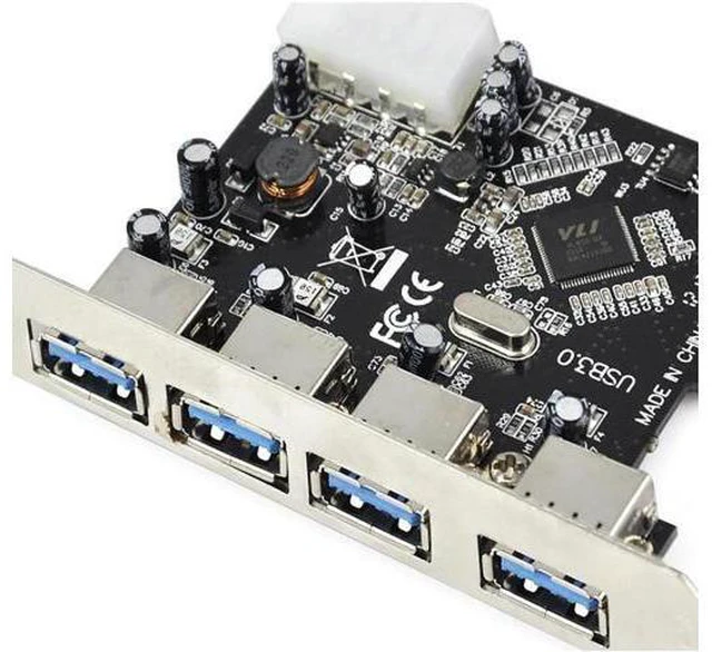 Main image of FAST USB 3.0 PCI E PCIE 4 PORTS Express Expansion Card Adapter
