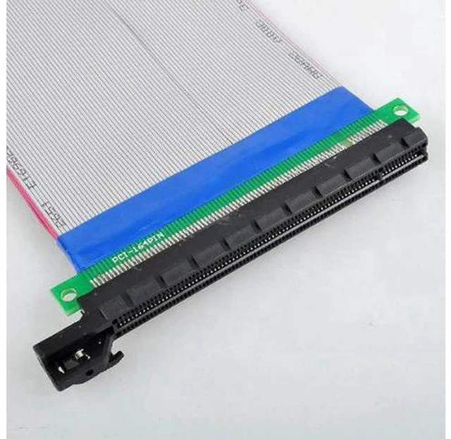 Alt view image 3 of 4 - Hot New PCI Express PCI E 16X Riser Card Ribbon Extender Extension 20cm Cable