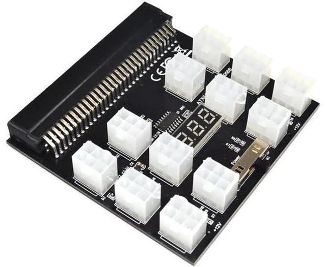 Main image of 12X6Pin Power Supply Breakout Board Adapter Converter 12V for Ethereum BTC Antmi