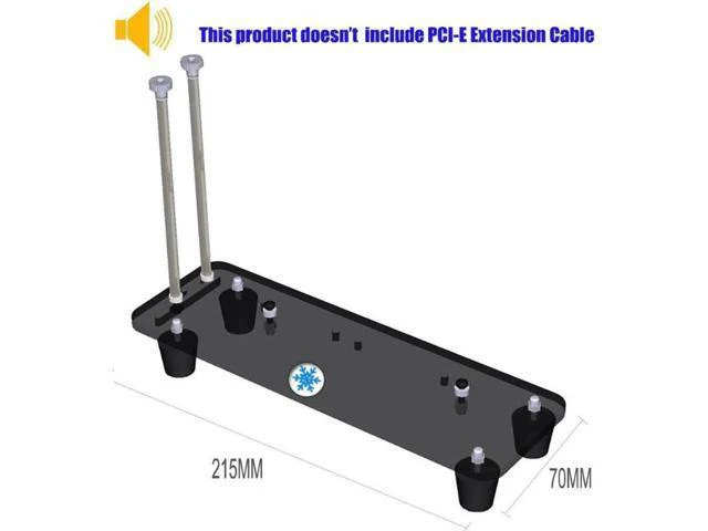 Alt view image 4 of 5 - 1pc PCI-E3.0 16X Adapter Riser Card Cooler Vertical Graphics Card video card Bra
