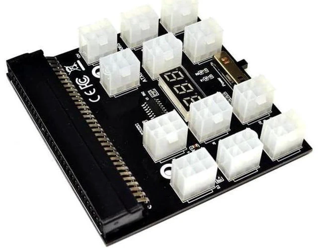 Alt view image 2 of 5 - 12X6Pin Power Supply Breakout Board Adapter Converter 12V for Ethereum BTC Antmi