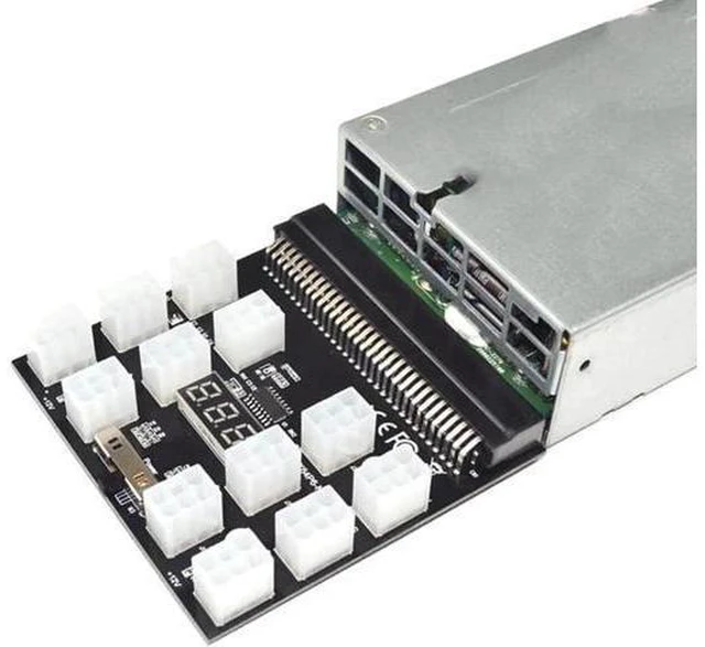 Alt view image 3 of 5 - 12X6Pin Power Supply Breakout Board Adapter Converter 12V for Ethereum BTC Antmi