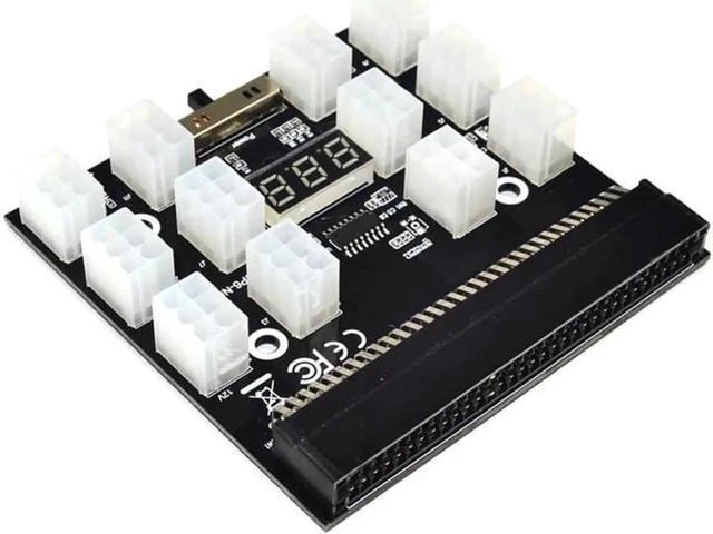 Alt view image 4 of 5 - 12X6Pin Power Supply Breakout Board Adapter Converter 12V for Ethereum BTC Antmi