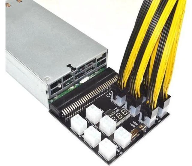 Alt view image 5 of 5 - 12X6Pin Power Supply Breakout Board Adapter Converter 12V for Ethereum BTC Antmi