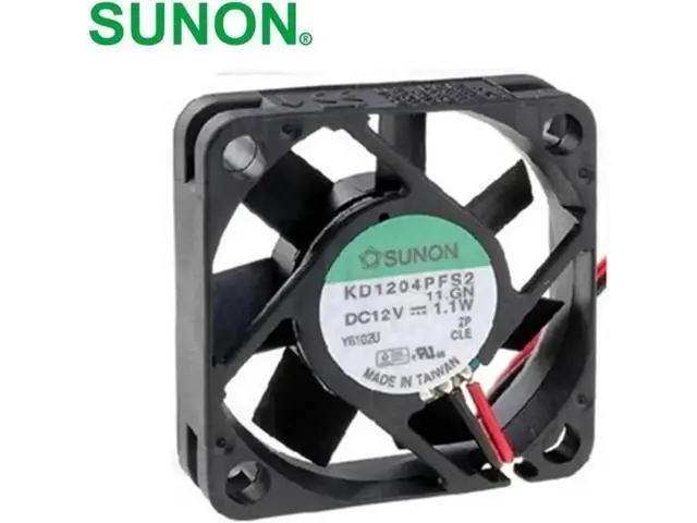 Main image of KD1204PFS2, 11.GN DC 12V 1.1W, 40x40x10mm Server Square cooling fan for SUNON