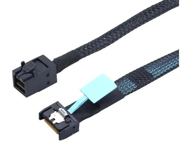 Alt view image 3 of 6 - MCIO Slimline SFF-8654 4i to HD SFF-8643 Server Data Cable \u2013 12Gbps High Sp