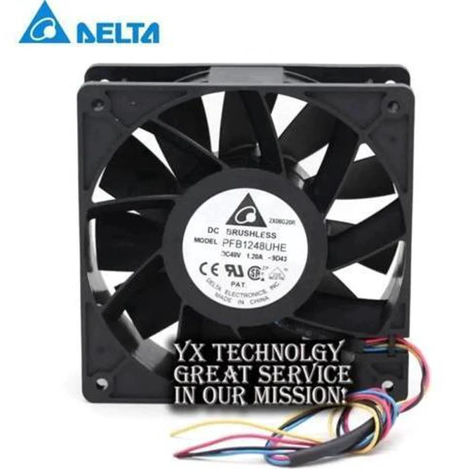 Main image of For Delta PFB1248UHE 120*120*38mm 120mm 12038 48V 1.20A four winds of wire PWM c
