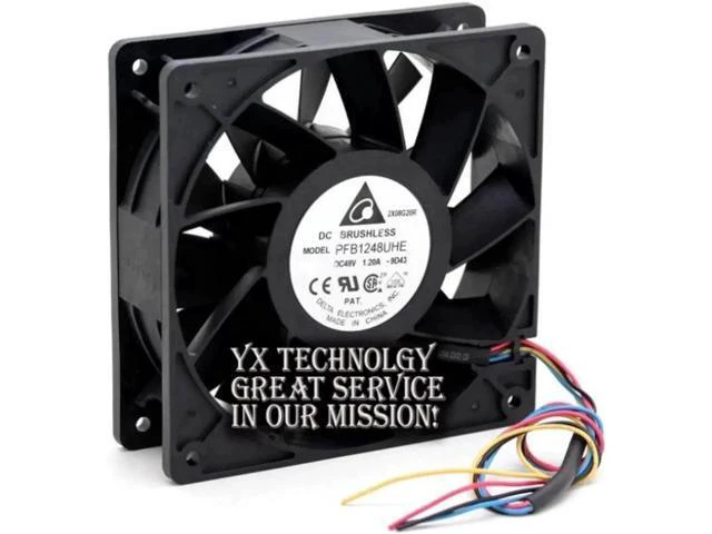 Alt view image 2 of 3 - For Delta PFB1248UHE 120*120*38mm 120mm 12038 48V 1.20A four winds of wire PWM c