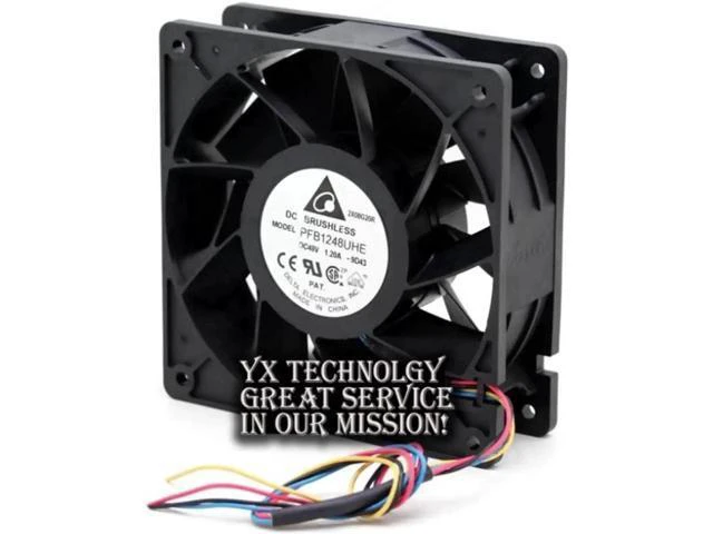 Alt view image 3 of 3 - For Delta PFB1248UHE 120*120*38mm 120mm 12038 48V 1.20A four winds of wire PWM c