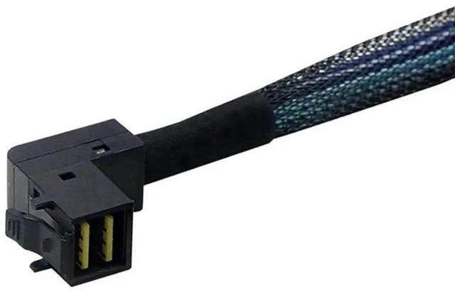 Alt view image 6 of 6 - Heretom 2PCS 36-pin Internal Mini-SAS SFF-8643 HD Right Angle to 36-pin Internal