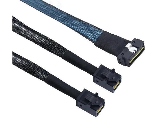 Alt view image 4 of 6 - with PCI-E Slimline SFF-8654 8I \u2014 to Dual SFF-8643 Server Cable, 12G High-S