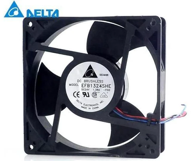 Main image of 12738 12.7CM 127mm inverter device cooling fan 24V 1.38A EFB1324SHE-FOO 127*127*