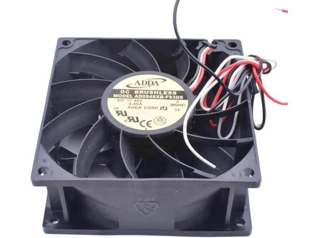 Alt view image 3 of 3 - AD0948XB-F93DS 9cm 92x92x38mm 9038 48V 0.45A communication server cooling fan