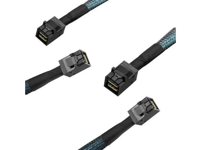 Alt view image 2 of 6 - 2 Pack Internal Mini SAS HD SFF-8643 to SFF-8643 Cable, Internal Mini SAS to Min