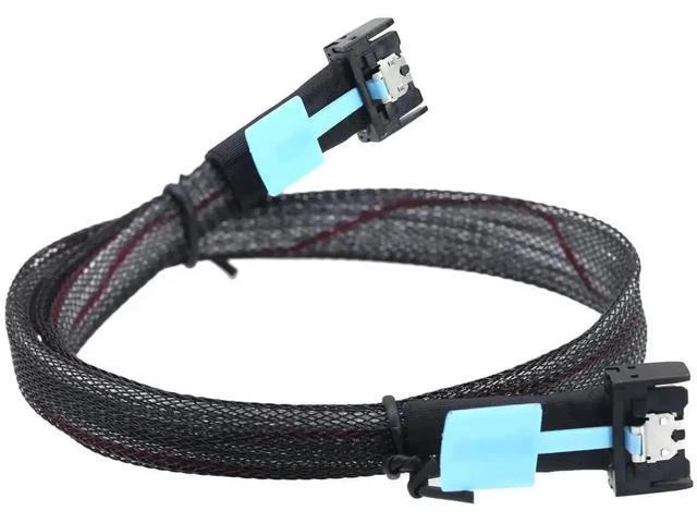 Alt view image 4 of 6 - Gen5 PCIe MCIO Slimline SFF-8654 4i to MCIO 4i Cable \u2013 30G High-Speed Serve